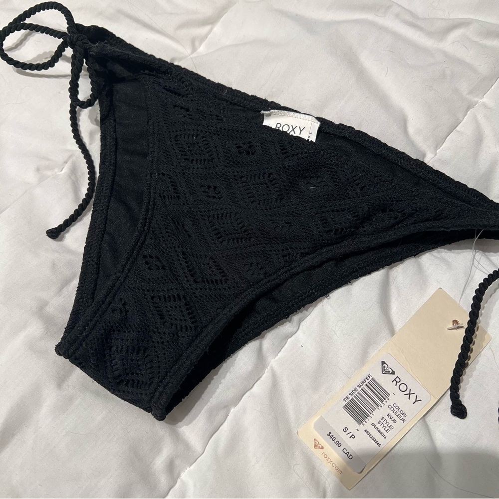 BNWT Roxy Black Bikini Bottom - Picture 3 of 5